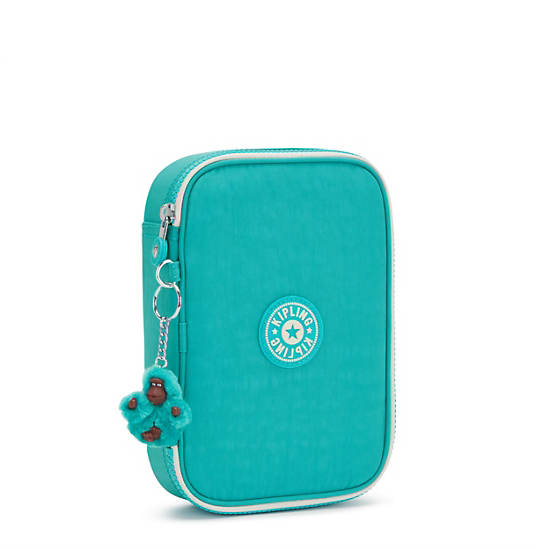 Kipling 100 Pens Fashion Case Bags Turquoise Sea | AU 1881GS